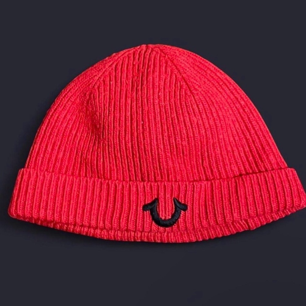 True Religion Kids Red Knit Beanie